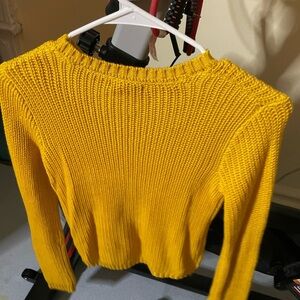 Yellow Lace  sweater top​